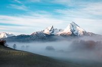 Watzmann Landscale Bayern Sunset